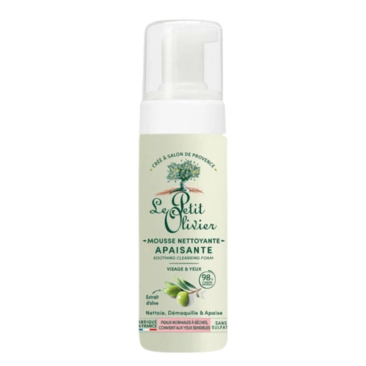 Le Petit Olivier - Mousse nettoyante apaisante - Visage & yeux - 150 ml