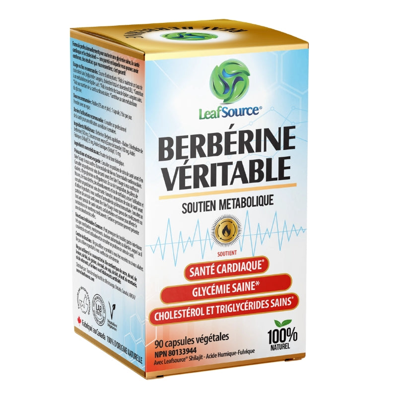 Leaf Source - Berbérine - avec shilajit & cannelle de Ceylan - 90 caps