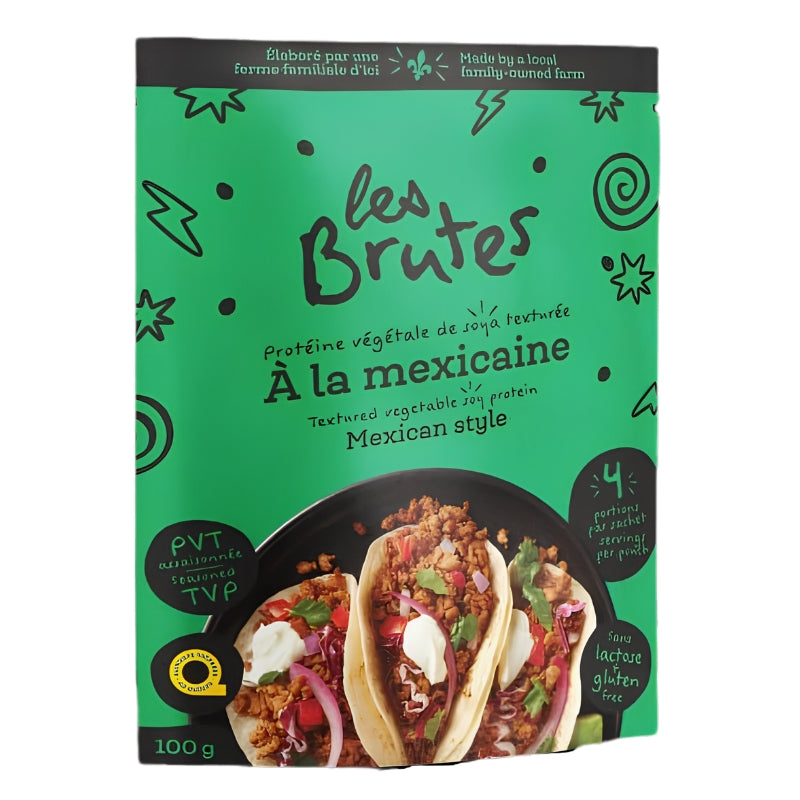 Les Brutes - Protéine végétale de soya texturée - Mexicaine - 100 g