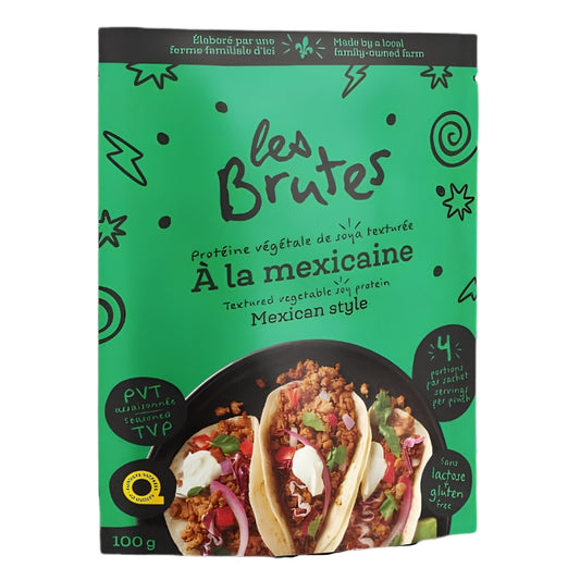 Les Brutes - Protéine végétale de soya texturée - Mexicaine - 100 g