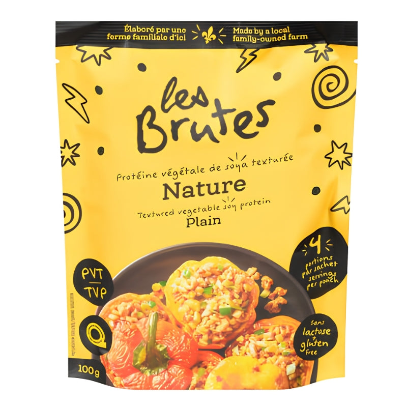 Les Brutes - Protéine végétale de soya texturée - Nature - 100 g