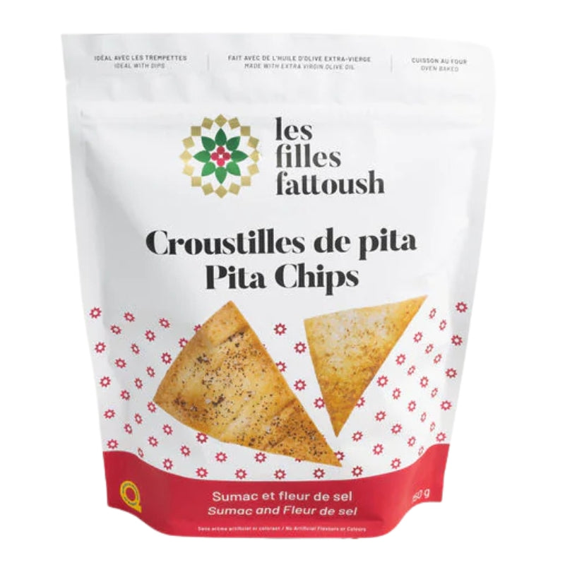 Les filles fattoush - Croustilles de pita - Sumac et fleur de sel - 150 g