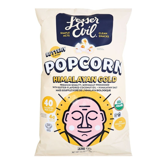 Lesser Evil - Popcorn bio - Beurre et Or de l'himalaya - 142 g