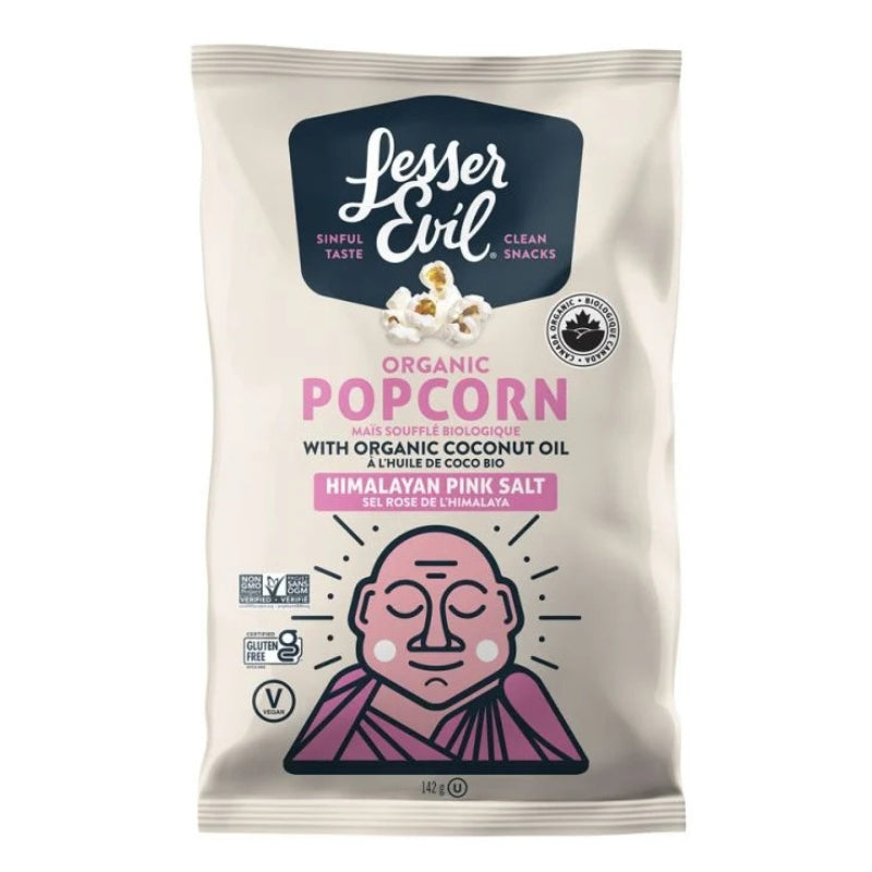 Lesser Evil - Popcorn bio - Sel rose de l'Himalaya - 142 g