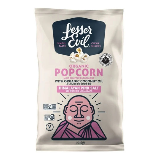 Lesser Evil - Popcorn bio - Sel rose de l'Himalaya - 142 g