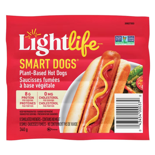 Lightlife - Saucisse fumées végétale - Smart Dogs - 340 g