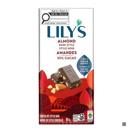 Lily's - Tablette de chocolat  - amandes 55% - 85 g