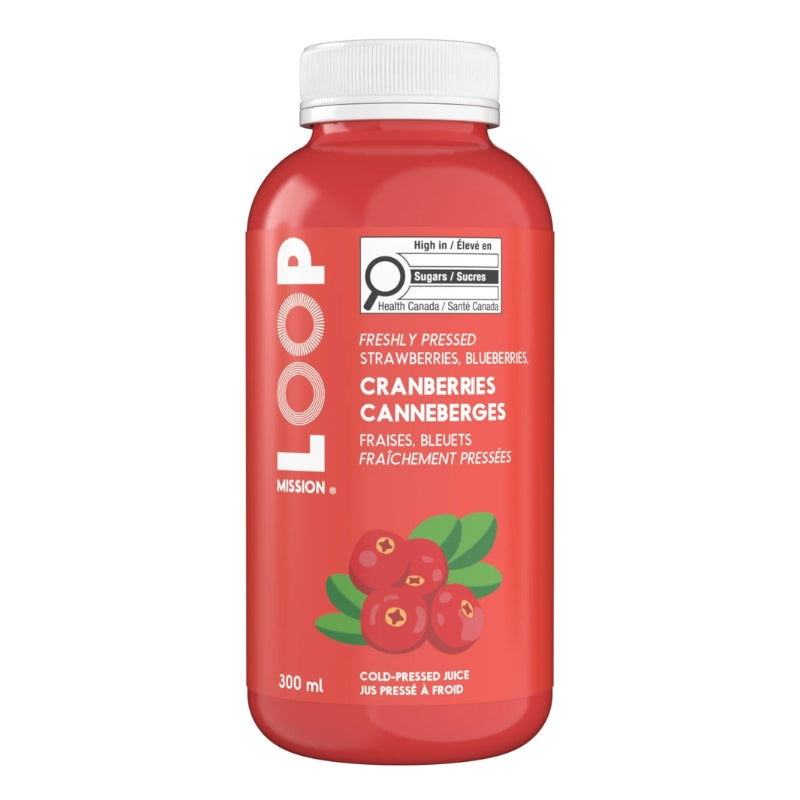 LOOP - Jus pressé à froid - Canneberges - 300 ml