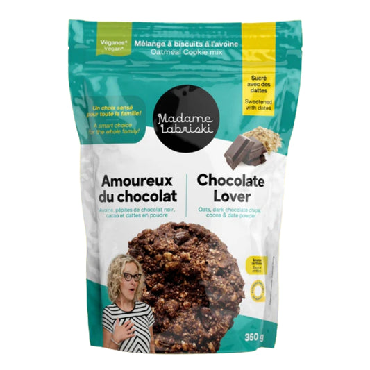 Madame Labriski - Mélange à biscuits à l'avoine - Amoureux du chocolat - 350 g