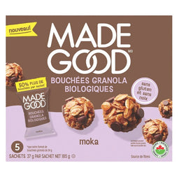Made Good - Bouchées de granola bio - Moka - 5 sachets