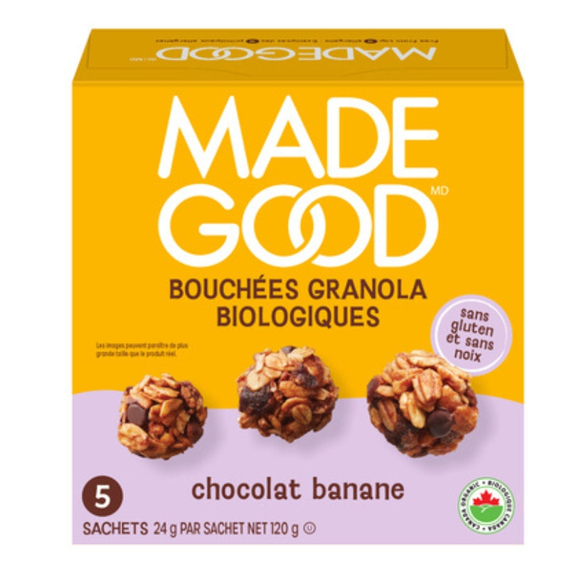 Made Good - Bouchées granola - Chocolat bananes - 120 g