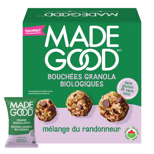 Made Good - Bouchées granola - Mélange du randonneur - 5 sachets