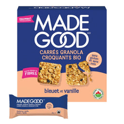Made good - Carrés de granola - Bleuet & vanille - 150 g