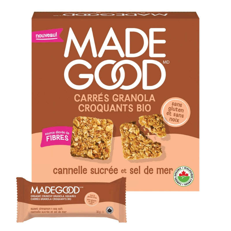 Made Good - Carrés de granola - Cannelle & sel de mer - 150 g