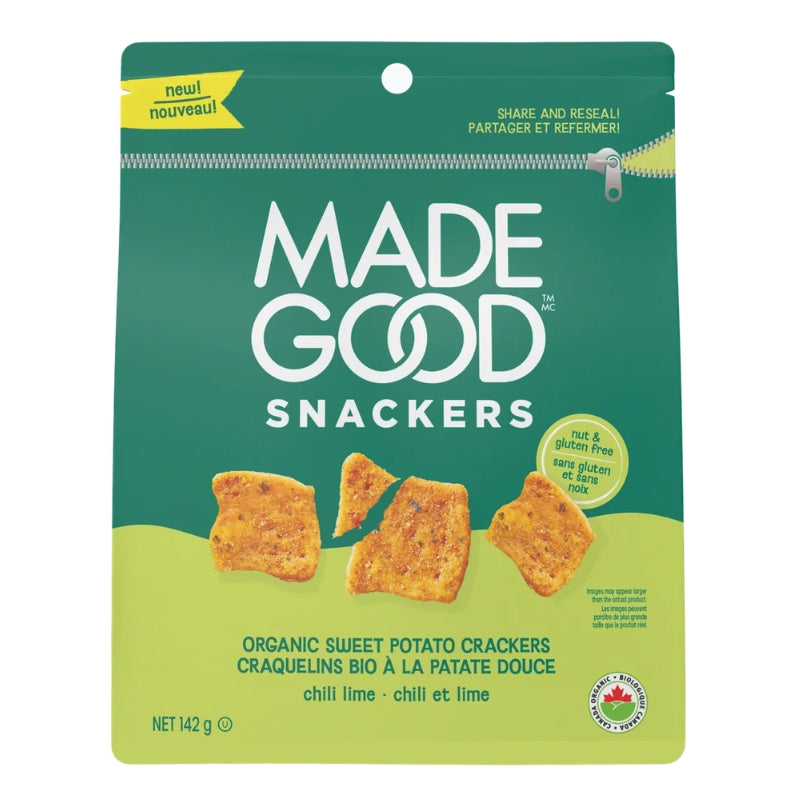 Made Good - Craquelins bio - Patate douce, chili & lime - 142g