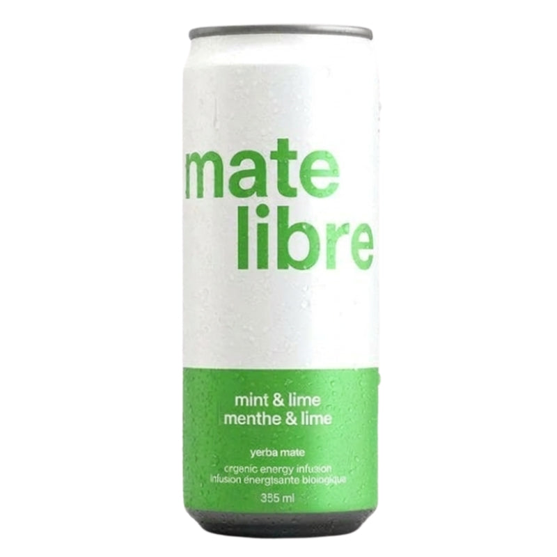Mate Libre - Infusion énergisante yerba mate - Menthe & lime - 355 ml