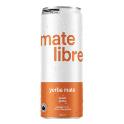 Mate Libre - Infusion énergisante yerba mate - Pêche - 355 ml