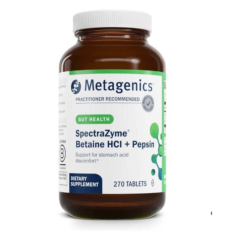 Metagenics SpectraZyme Betaine HCI + Pepsin 270 comprimés
