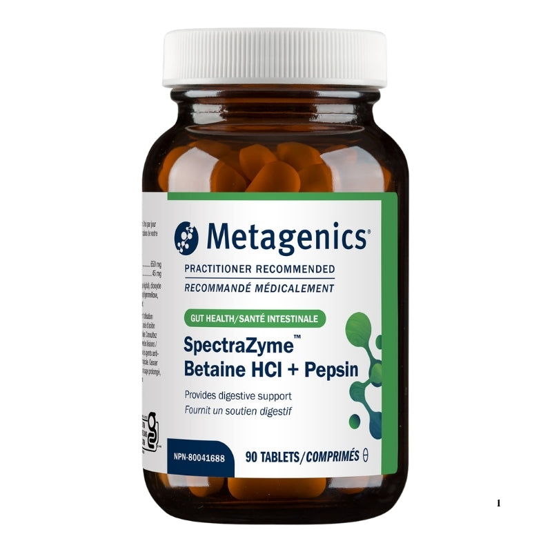 Metagenics SpectraZyme Betaine HCl + Pepsin 90
