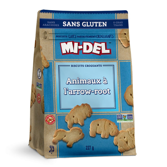 Mi-Del - biscuits croquants animaux à l'arrowroot - 227g