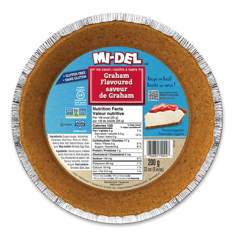 Mi-Del - croûte à tarte graham - 200g