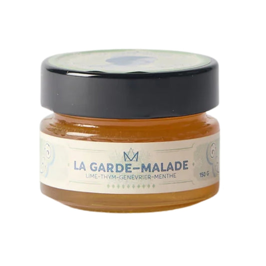 miel de - la garde la garde malade -lime thym menthe poivree et genevrier 150g