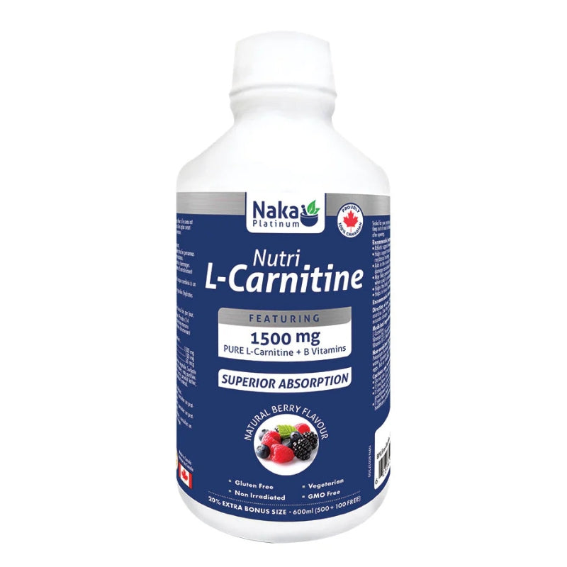 Naka Platinum - L-Carnitine 1500 mg - Baies - 600 ml