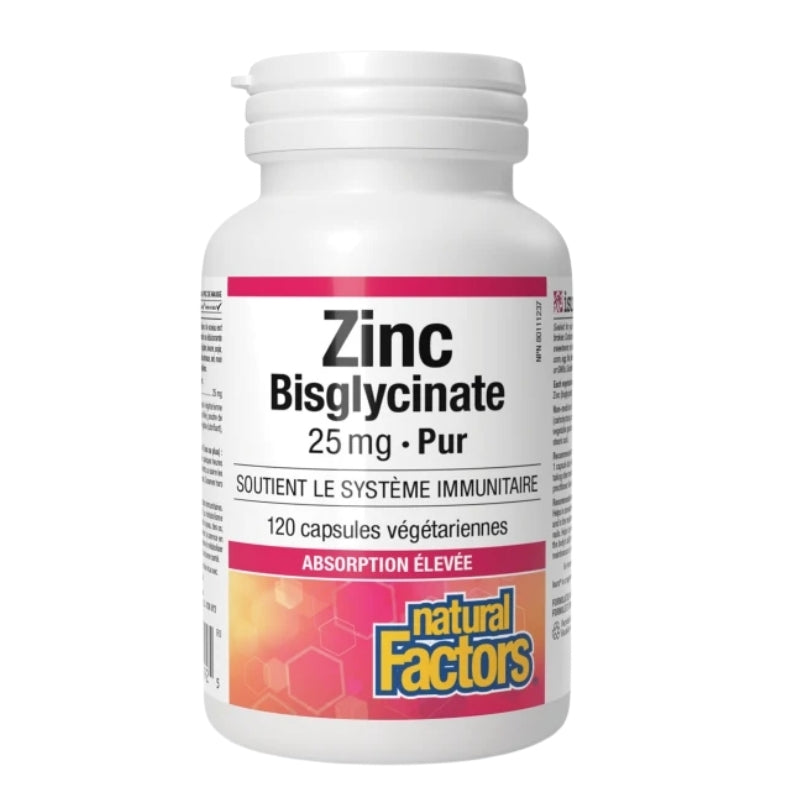 Natural Factors Zinc Bisglycinate Pur 25 mg