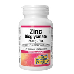 Natural Factors Zinc Bisglycinate Pur 25 mg