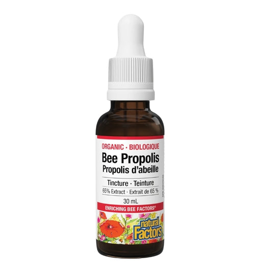 Natural Factors Teinture - Propolis d’abeille - Extrait de 65 %