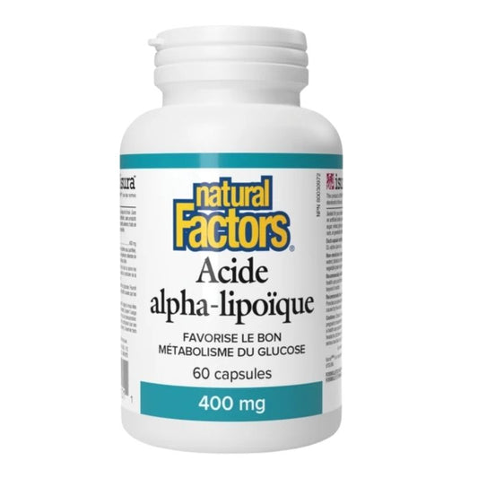 Natural Factors Acide Alpha-Lipoïque - 400 mg