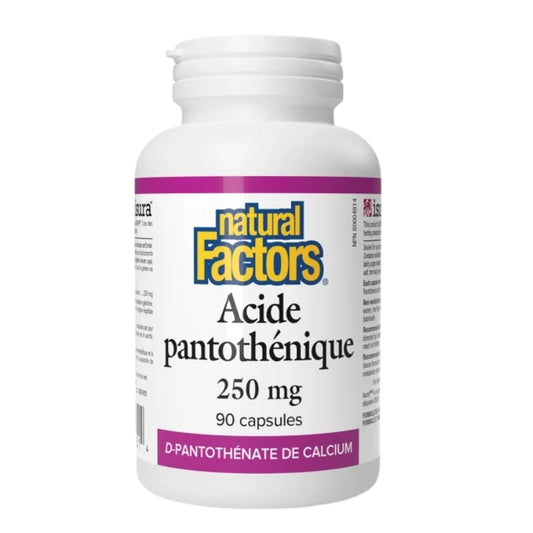 Natural Factors Acide pantothénique - 250 mg