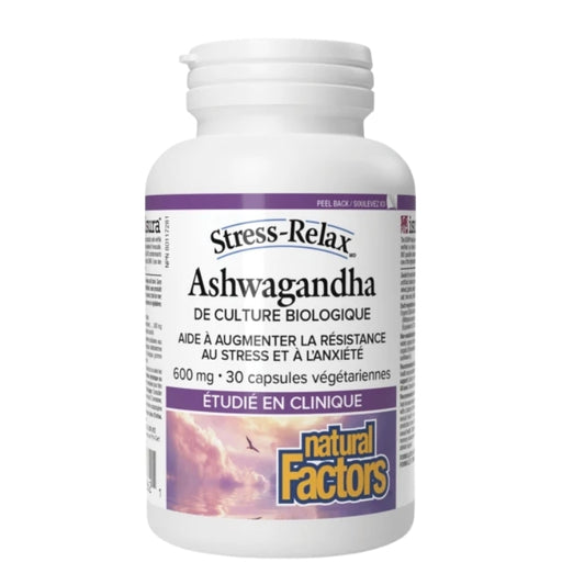Natural Factors Ashwagandha 600 mg - Stress-Relax 30