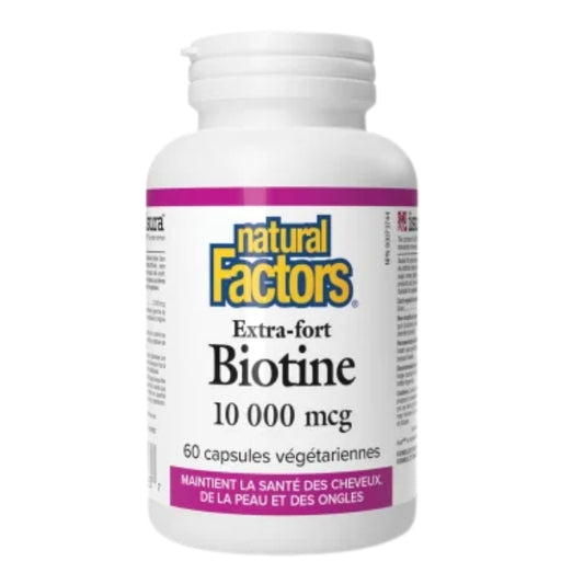 Natural Factors Biotine Extra-fort - 10 000 mcg