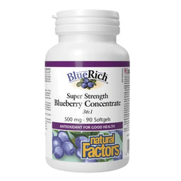 Natural Factors BlueRichMD Ultra-fort Concentré de bleuet - 500 mg