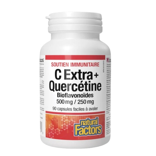 Natural Factors C Extra+ Quercétine Bioflavonoïdes 500 mg/250 mg