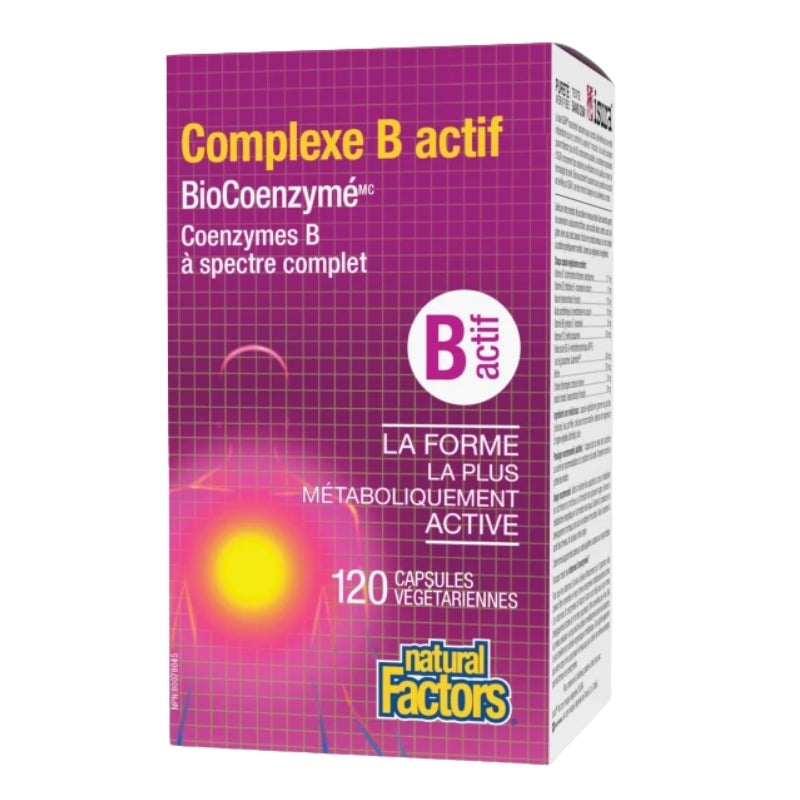 Natural Factors Complexe B Actif BioCoenzymé 120