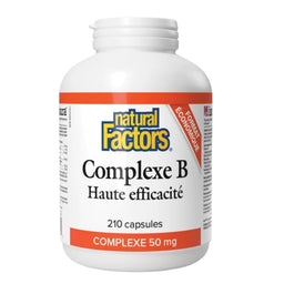 Natural Factors Complexe B Haute efficacité - 50 mg -210