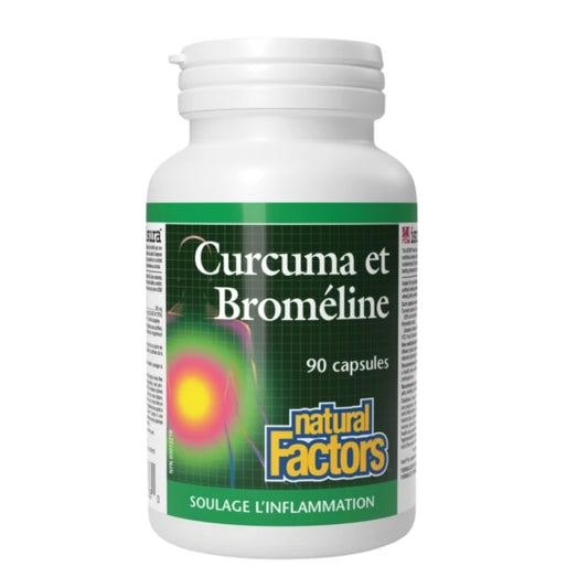 Natural Factors Curcuma et Broméline