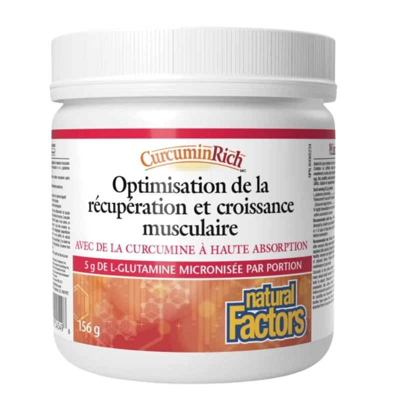 Natural Factors CurcuminRich Optimisation de la récupération et croissance musculaire - Poudre