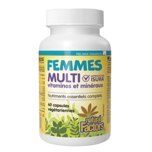Natural Factors Femmes Multi vitamines et minéraux
