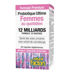 Natural Factors  Formule Femmes au quotidien - 12 milliards - 10 souches 60
