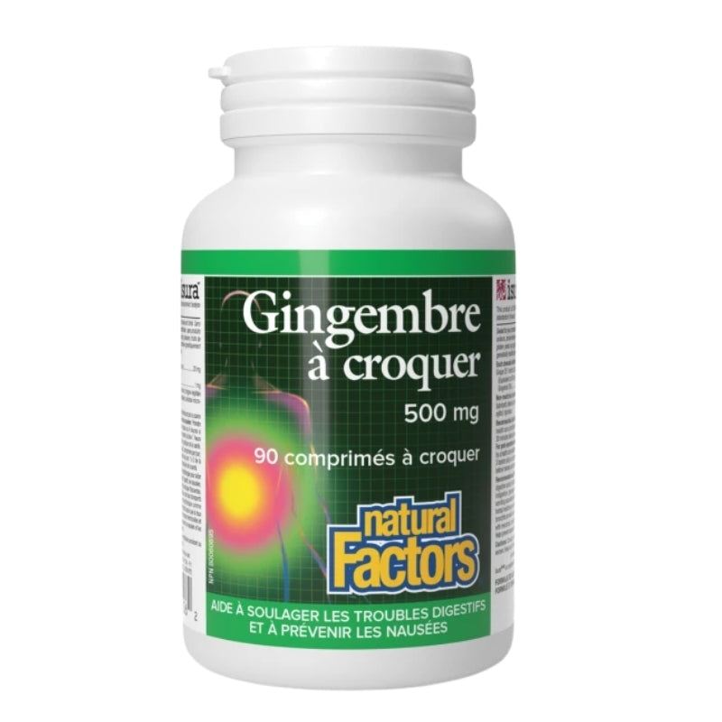 Natural Factors Gingembre à croquer  - 500 mg