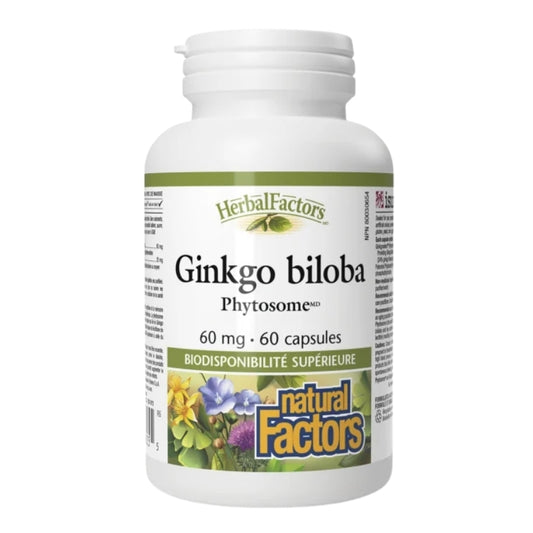Natural Factors Ginkgo biloba Phytosome 60 mg