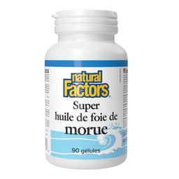 Natural Factors Super Huile De Foie de Morue 90