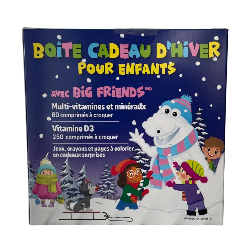 Natural factors boite d'hiver surprises enfants multi vitamines vitamine d3 