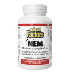 Natural Factors NEM Membrane de coquille d’œuf - 500 mg