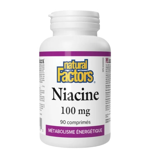 Natural Factors Niacine - 100 mg