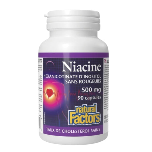 Natural Factors Niacine - 500 mg