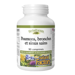 Natural Factors Poumons, bronches et sinus sains - HerbalFactors 90